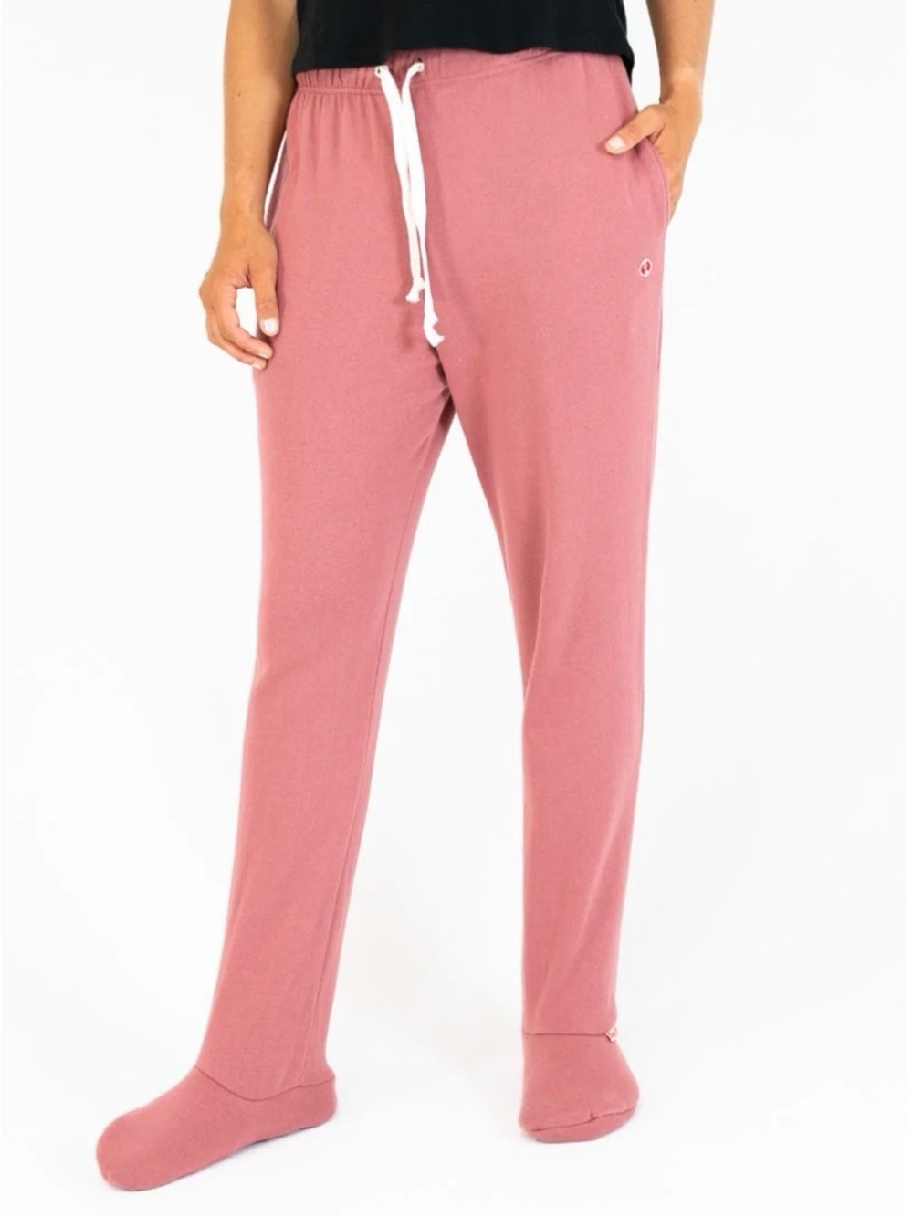 Feejays Classic Footie Sweatpants – Mauve/Dusty Rose